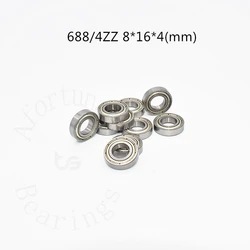 Bearing 688-4ZZ 10 Pieces 688zz 8*16*4(mm) chrome steel Metal Sealed High speed Mechanical equipment parts