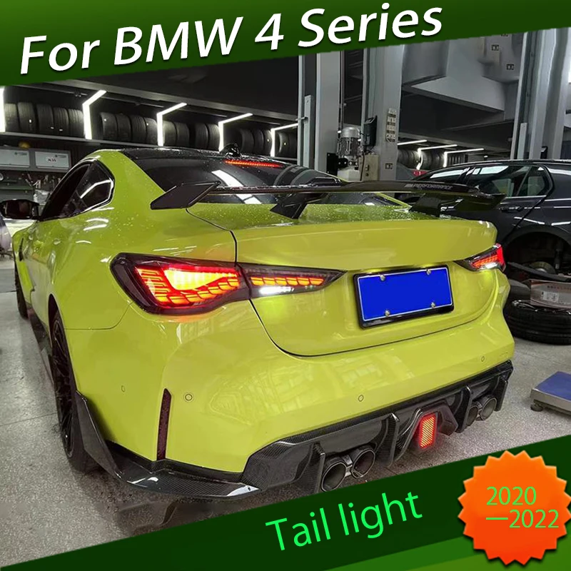 

Taillight Assembly Suitable for BMW 4 Series 2020 2021 2022 Modified Dragon Scale LED Water Rear Taillight Scanning Breath