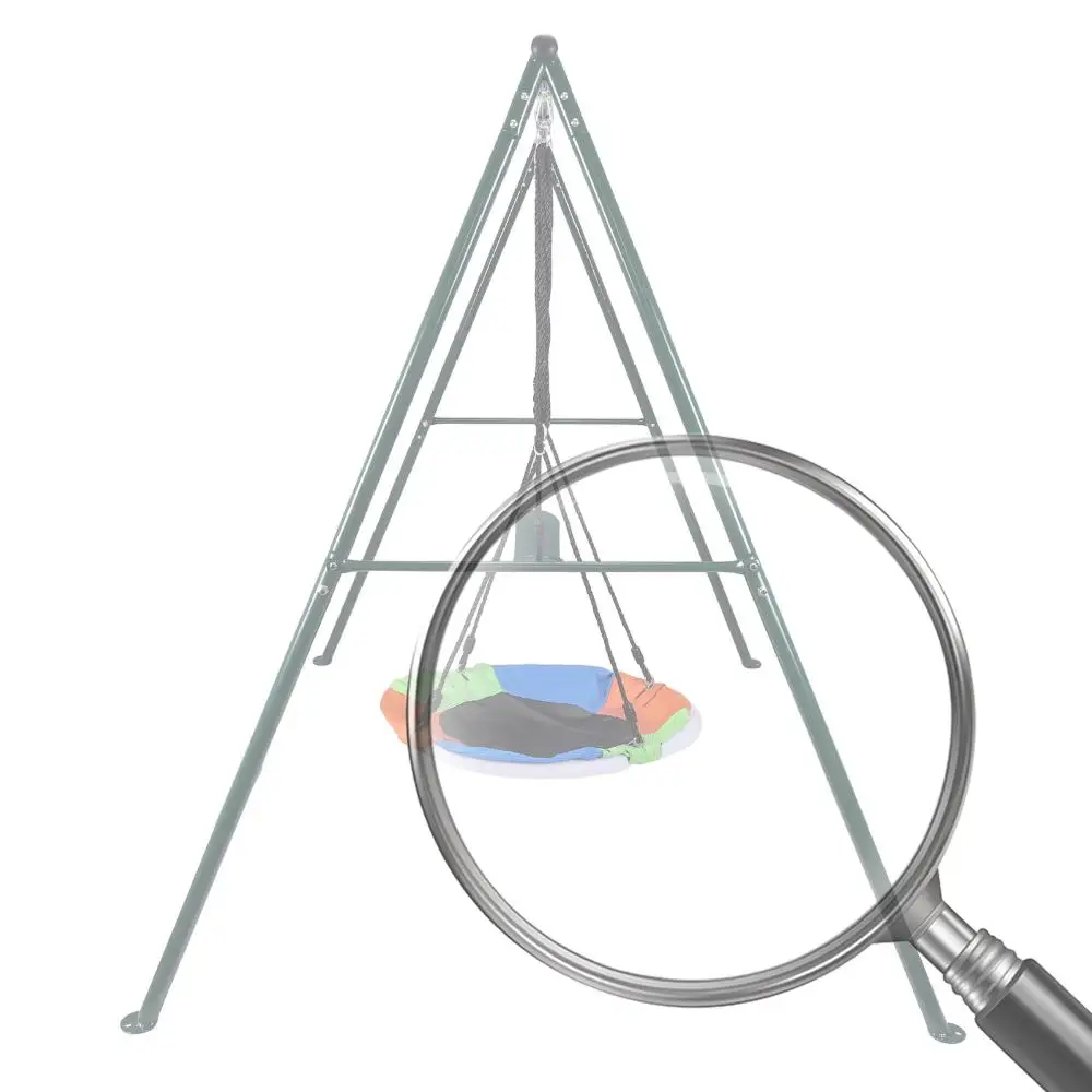 إطار مجموعة التأرجح مقاوم للتآكل في الهواء الطلق، حامل أرجوحة متعدد الأغراض، إطار ملعب عالي التحمل لحديقة مركز التسوق في رياض الأطفال