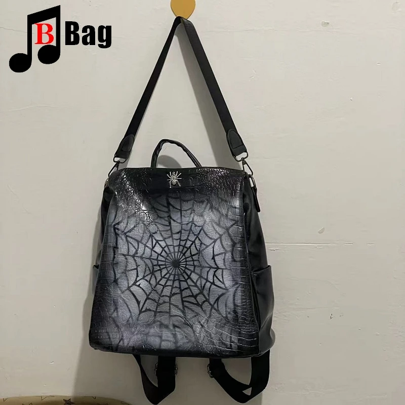 Harajuku Punk Handbag tote Y2K Spice Girl Women Girl Shoulder Bag Student School bag Gothic Lolita backpack Goth knapsack