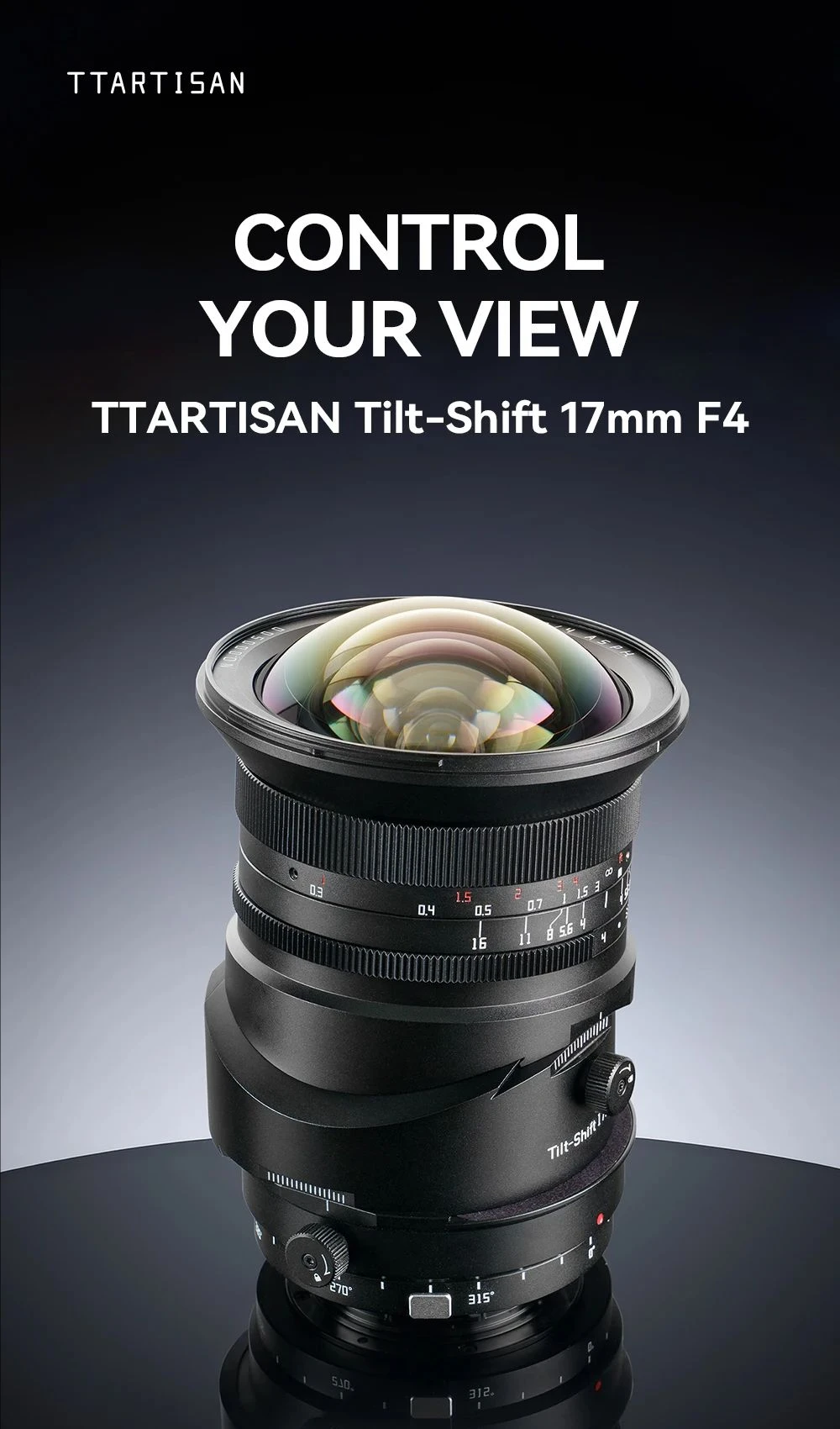 TTArtisan Tilt Shift 17mm F4 lente de cámara de enfoque Manual de fotograma completo para fotografía de humanidades con Sony E Nikon Z Canon RF L GFX