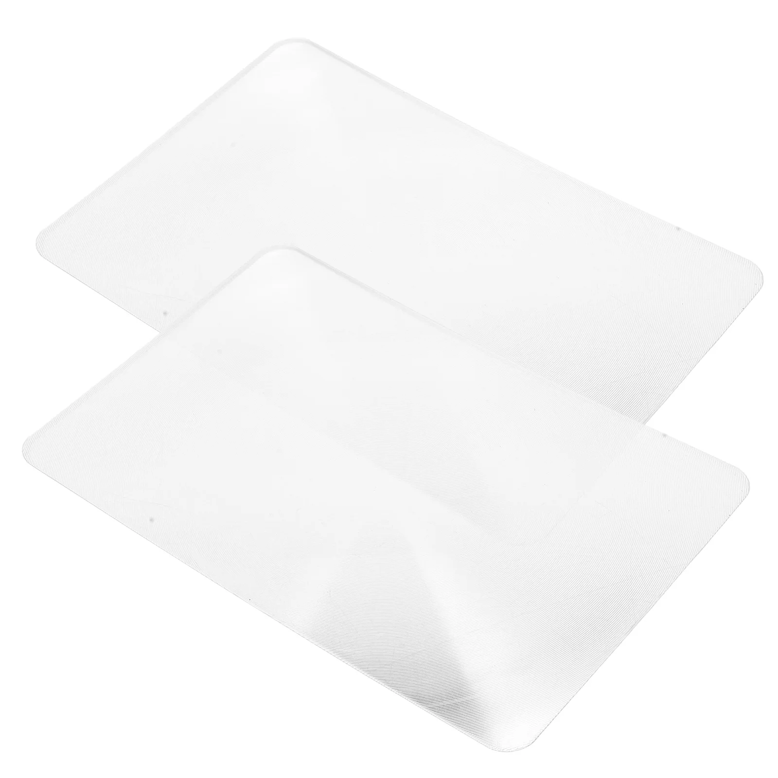 

2pcs 120x180mm Transparent Card Style 3x Reading Magnifier Compact Design Portable Magnifying Glass for Books Craft Work
