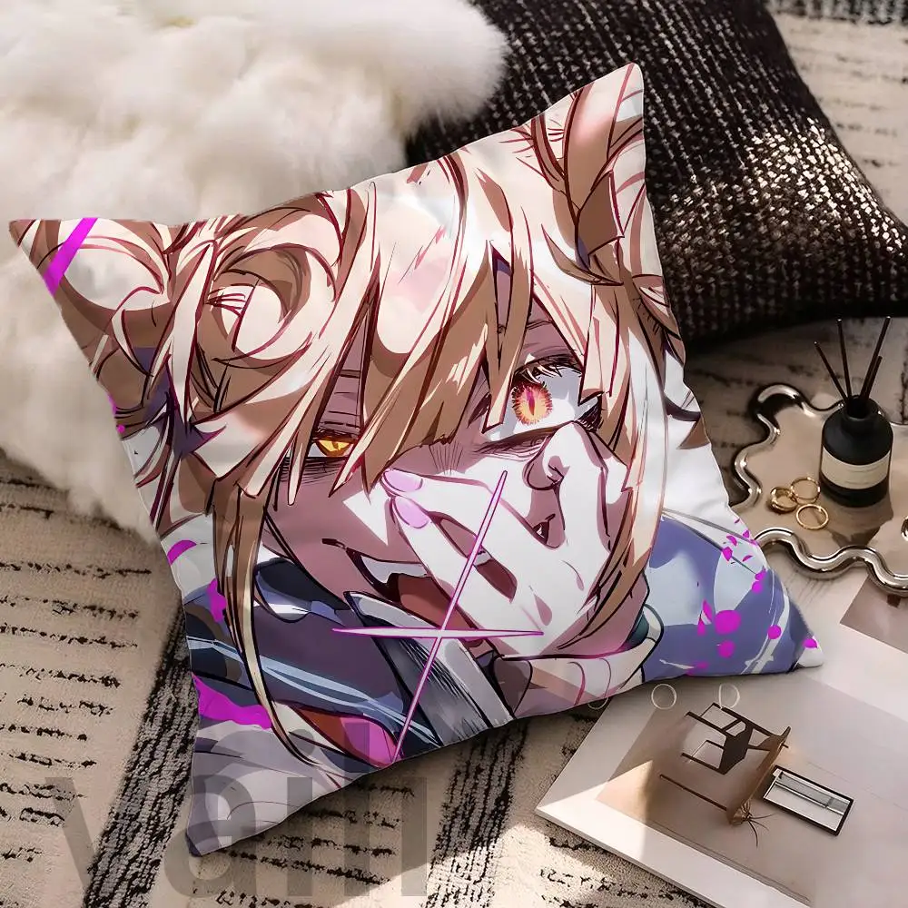Himiko Toga MHA H-Hero Academia Printed Pillow Cover Cushion Case Simple Sofa Pillow Case No Pillow Core