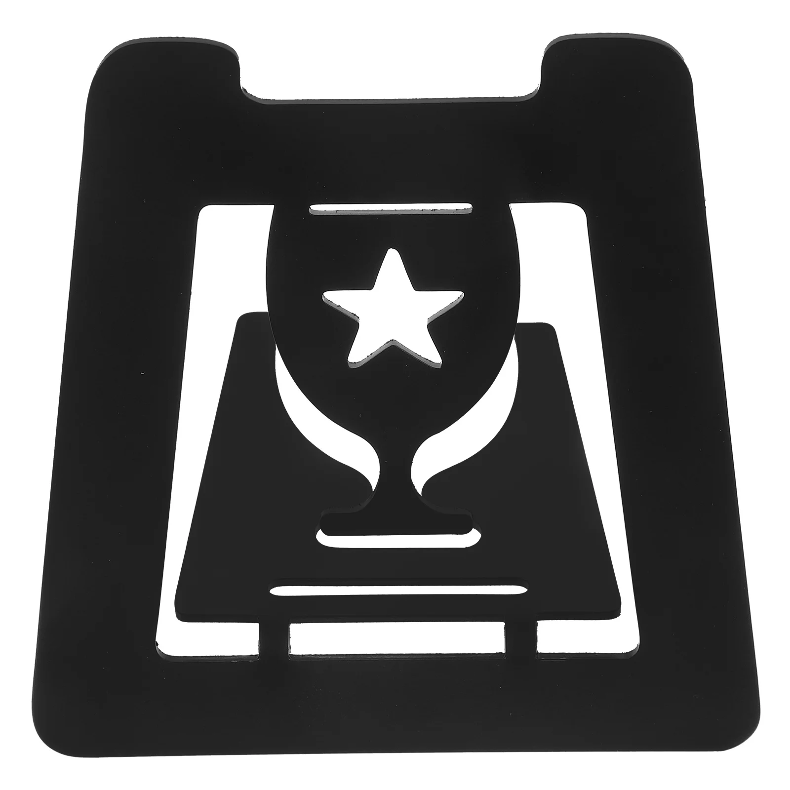 

Stainless Steel Medal Display Stand Creative Tabletop Ornament for Home Office Study Room Medal Holder Award Holder