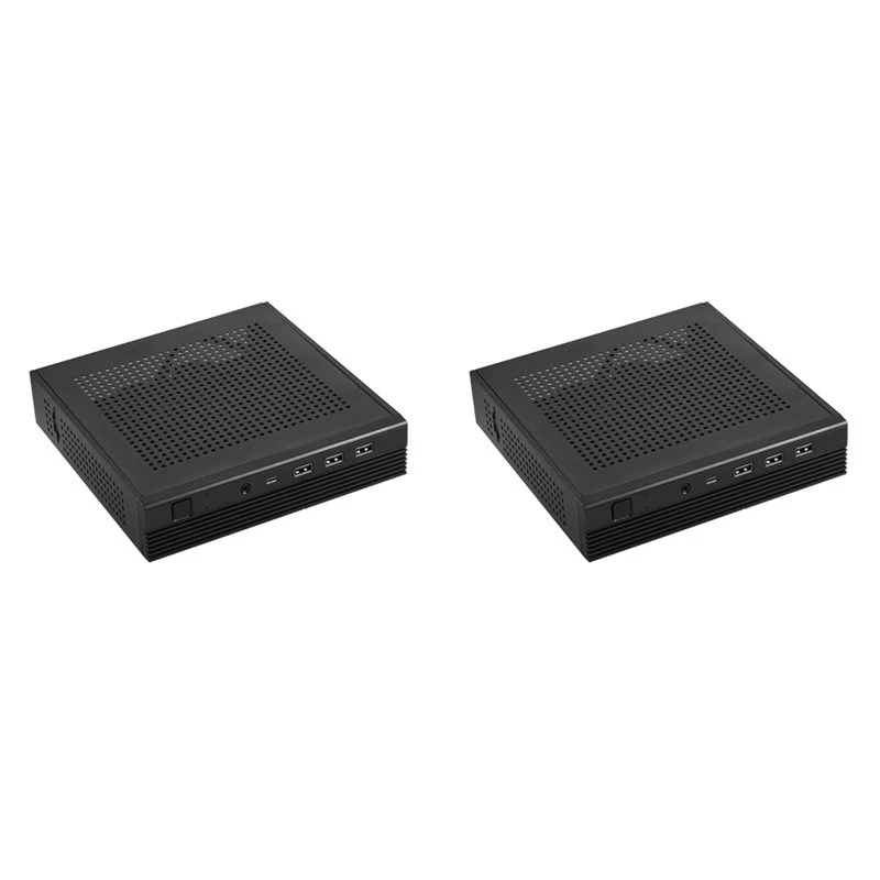2X TX06 Desktop Mini ITX Case Mini Game Computer Chassis HTPC Chassis For MINI-ITX Ultra-Thin Motherboard