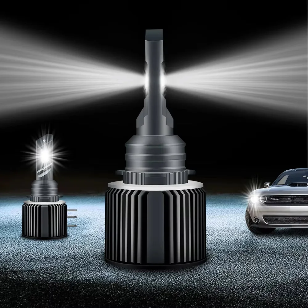2Pcs 30000LM H15 LED Headlight Bulbs Canbus H15 LED High Low Beam Driving Lights DRL Lamp