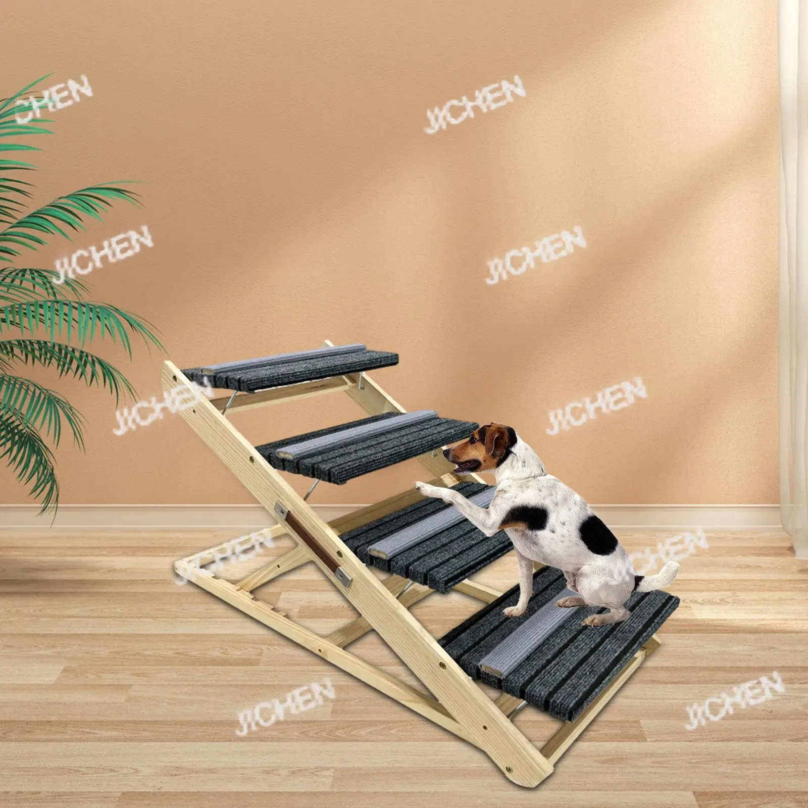 

Портативная лестница для домашних животных Neu Wood: складные ступеньки для собак и кошек, подходят для всех пород, для использования в помещении, для котят, маленьких, средних и крупных кошек.