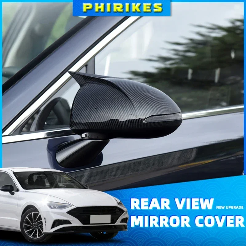 

For Hyundai Sonata DN8 2020 2021 Car Rearview Mirror Cover Side Door Shell Decoration Trim