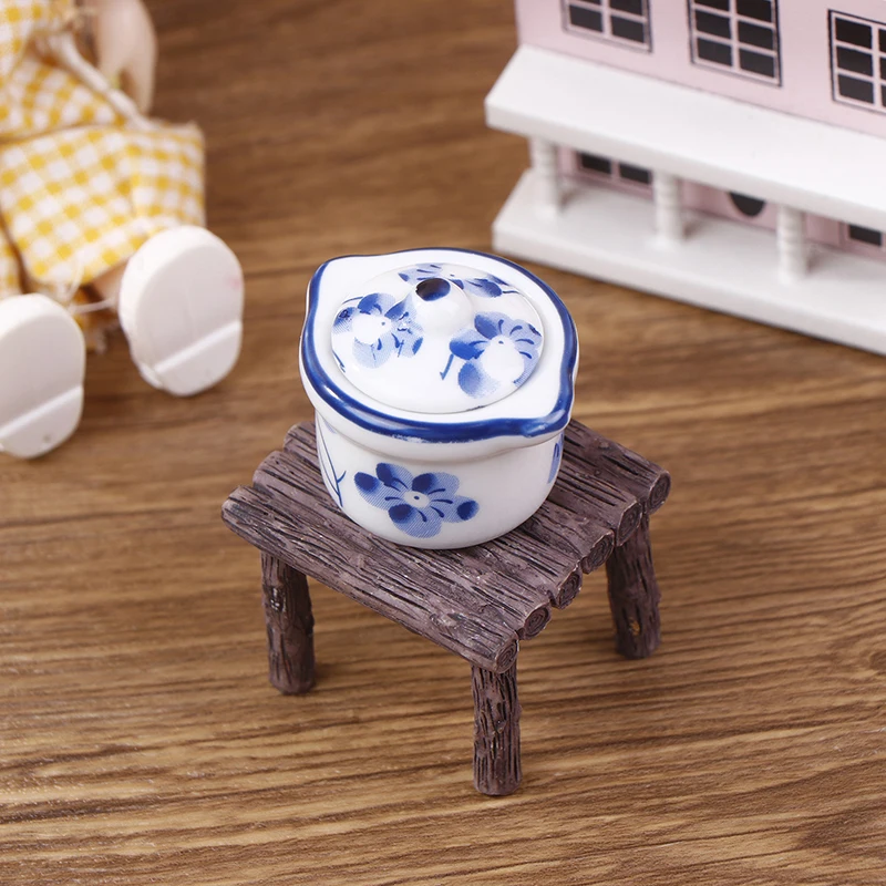 Doll House Mini Ceramic Handmade Doll House Kitchen Ceramic Decorations Decorative Vase