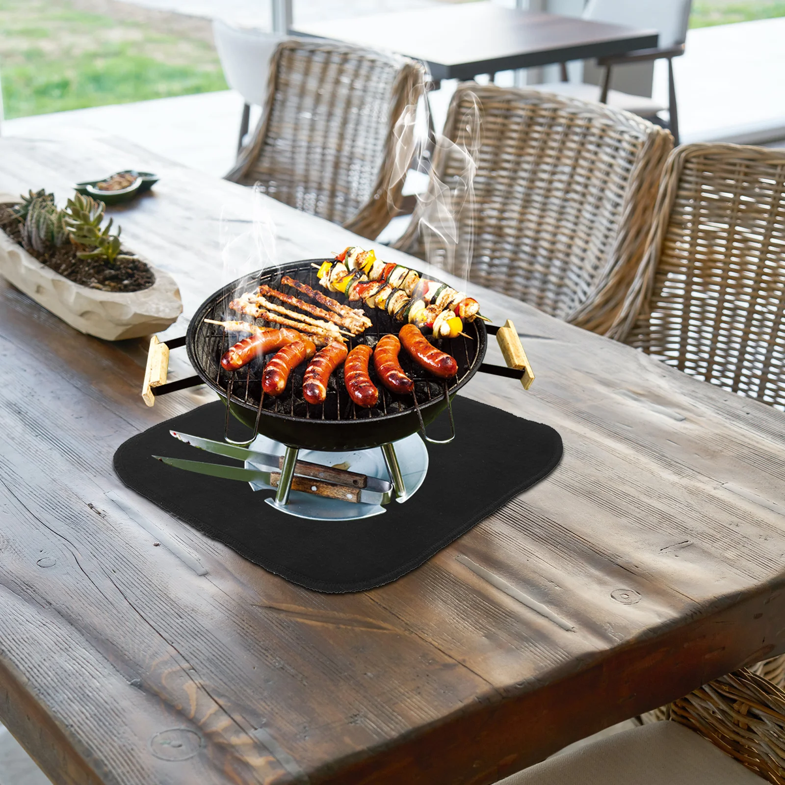 

Durable Welding Mat 30x30cm Fireproof Blanket Flame Retardant Material Heat Resistant Soldering Accessory Easy Maintain