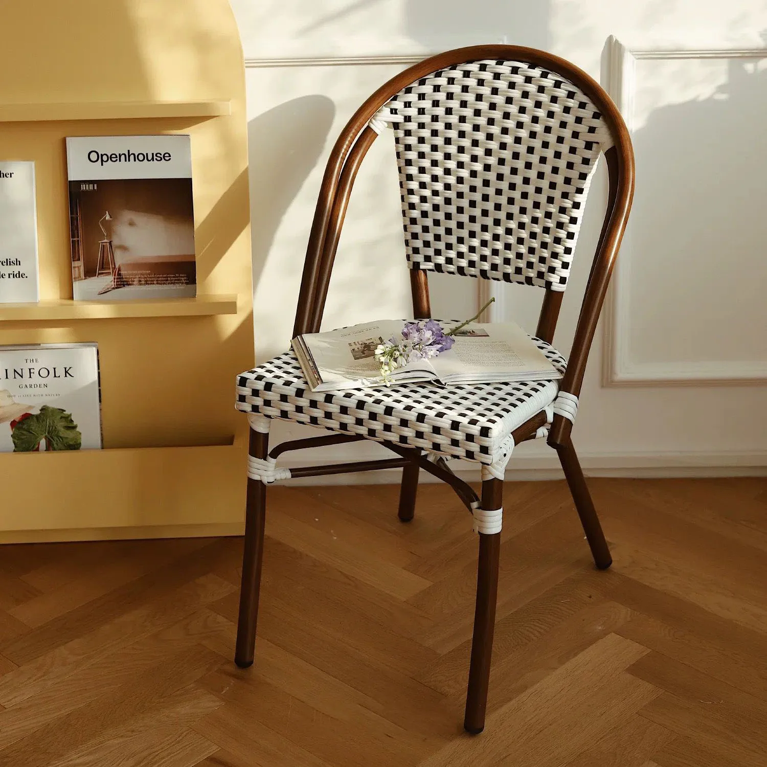 Outdoor leisure chairs rattan chairs Nordic living room chairs dining chairs furniture balcony leisure chairs coffee shop chairs