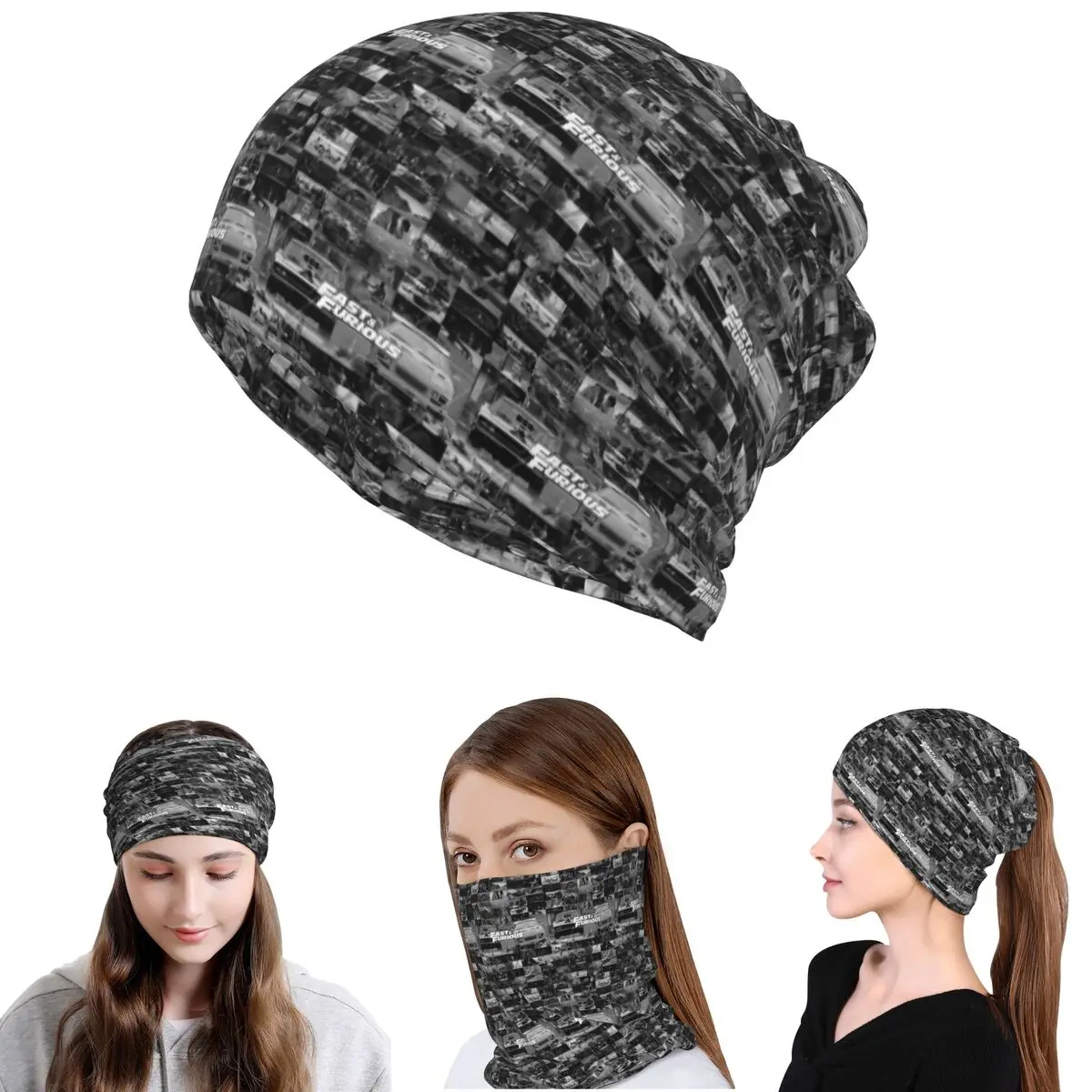 Fast And Furious Is History Of Legend Bandana-Halstuch, warme Gesichtsmaske, Mütze, Unisex, für Erwachsene, Winter