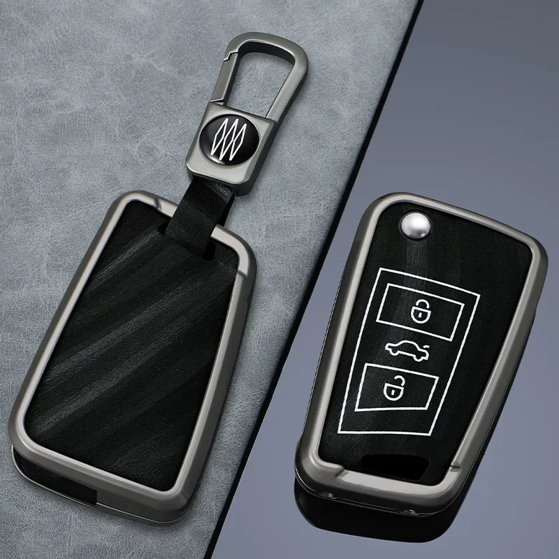 

New Fashionable Colorful Metal Car Key Case Key Case For Skoda Octavia Volkswagen Golf 7 Mk7 A7 New Polo Key Case Accessories