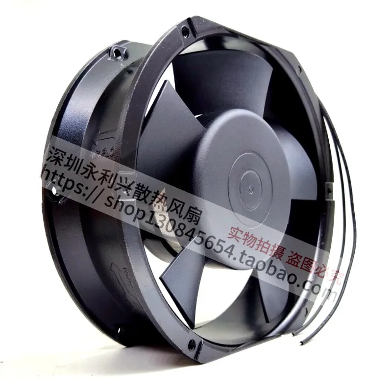 220V 38W 17CM 7-Blade Axial Cooling Fan High Airflow Quiet Operation Durable Metal Frame Efficient Heat Dissipation Industrial C