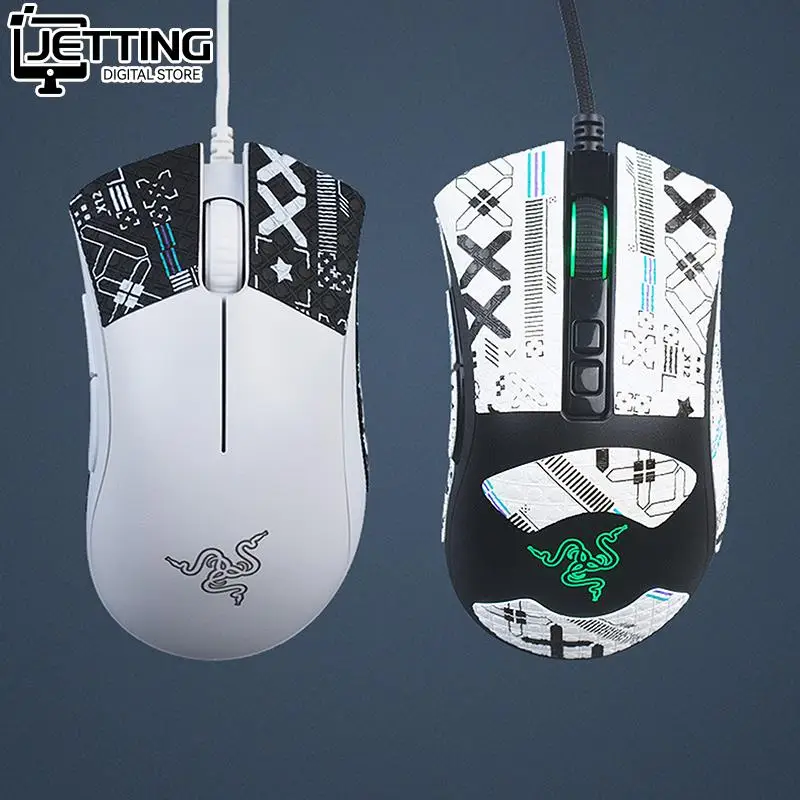 Maus griff Tape Skate hand gefertigte Aufkleber rutsch feste Eidechse Haut saugen Schweiß für Death adder V2 Pro Gaming drahtlose Maus Zubehör