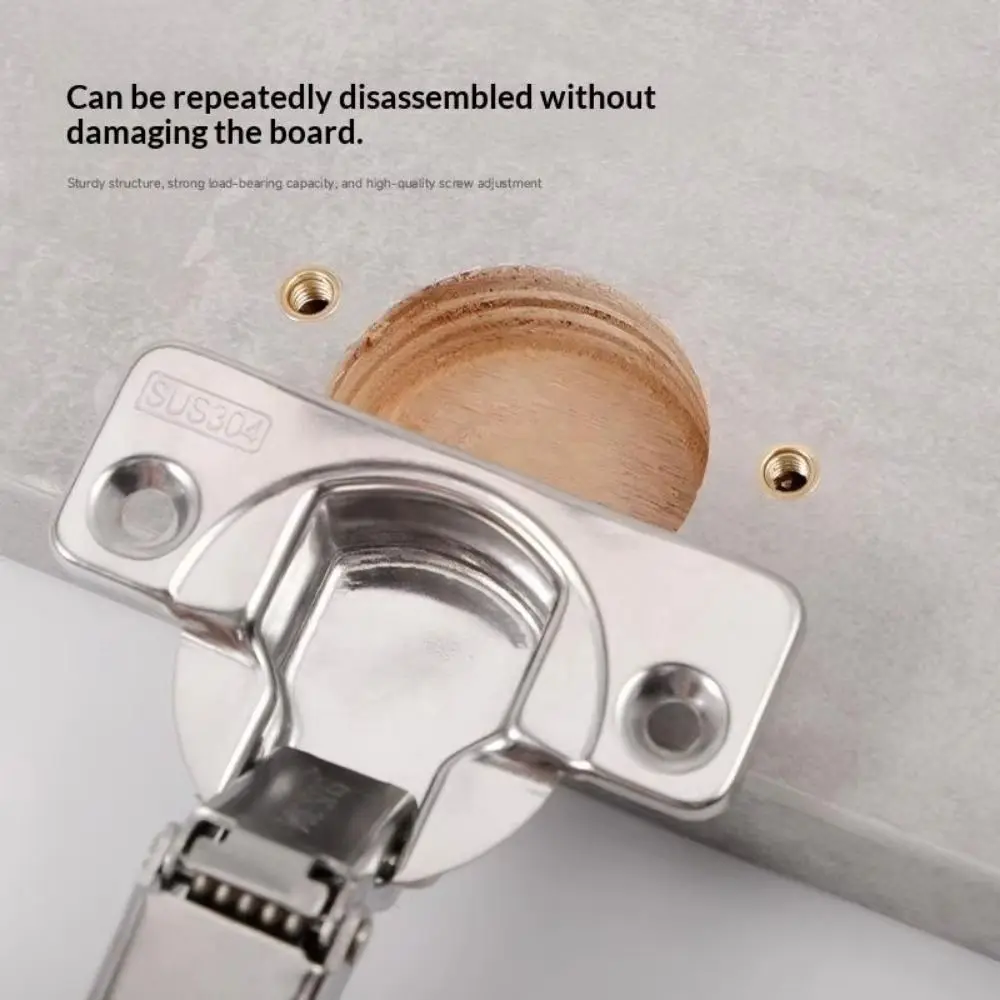 20Set Embedded Parts Cabinet Hinge Nut Screw Rust Proof Reusable Expansion Nut Kit Stable Structure Practical