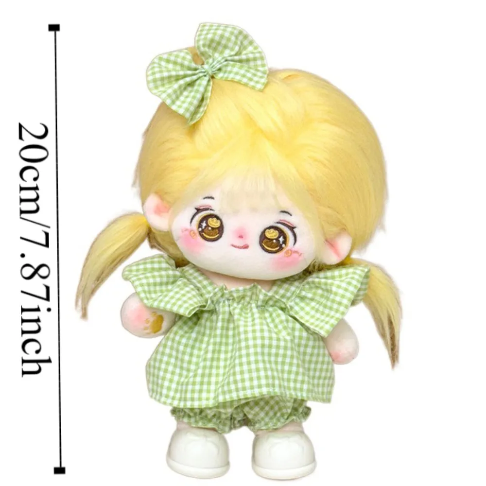 อุปกรณ์ของเล่นผ้าฝ้าย 20 ซม.ตุ๊กตาเสื้อผ้ากระโปรงเป็ดสีเหลืองตุ๊กตา Lolita ชุดมินิผ้าฝ้ายหลายสีตุ๊กตา Lolita ชุด