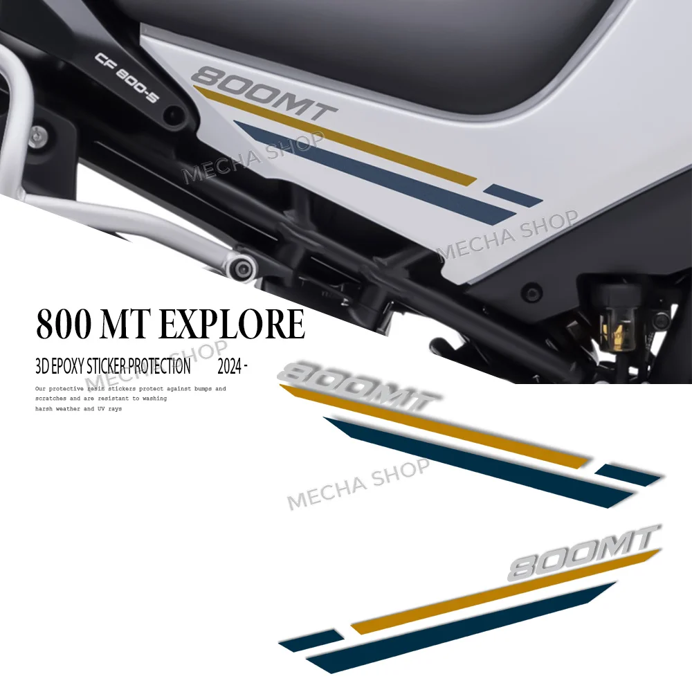 Saddle Panel Stickers for CFMoto 800MT Explore 2023 2024 2025 PVC Sticker Decoration Kit