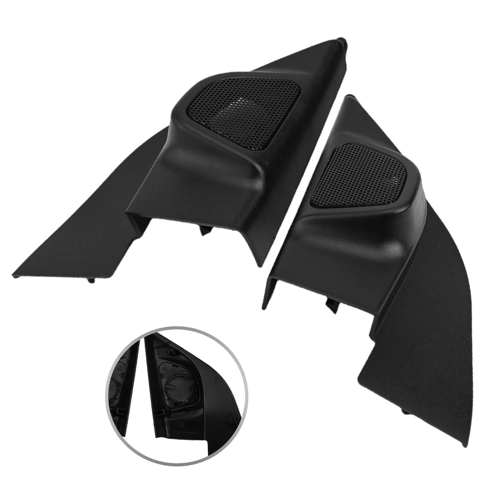 2PCS Car Door Triangle Audio A-pillar Speaker Cover Direct Replacement For Nissan Sunny 2010-2019 Car Interior Parts