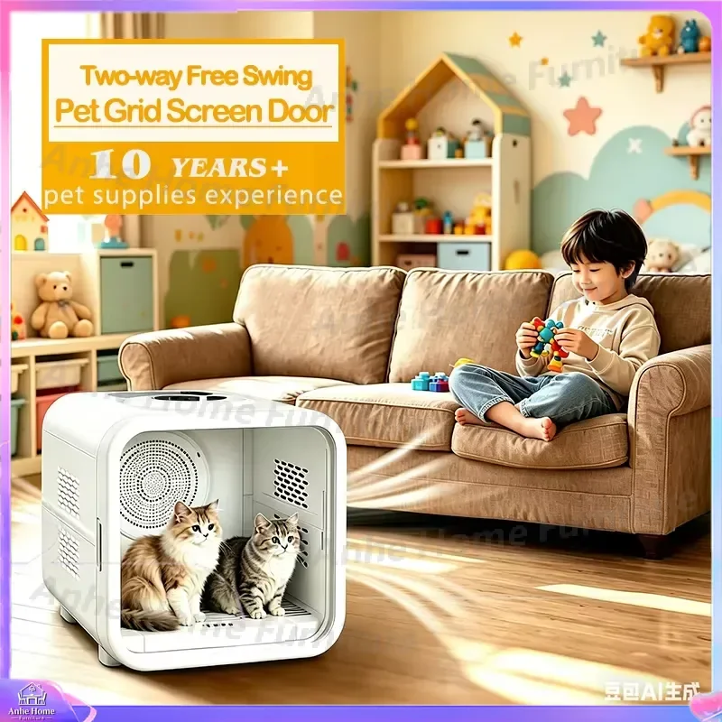 Intelligent Automatic Pet Drying Box Large Capacity Low Noise Cat Dog Dryer for Home Use Professional Grooming Salon Pet Care
