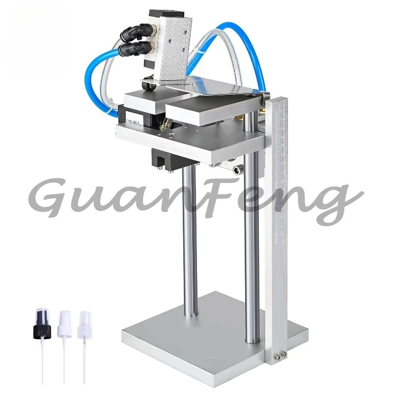 Semi-automatic Pneumatic V-shaped Dip Tube Cutting Machine, Plastic Pump Tube Cutting Machine for Perfume Bottles
