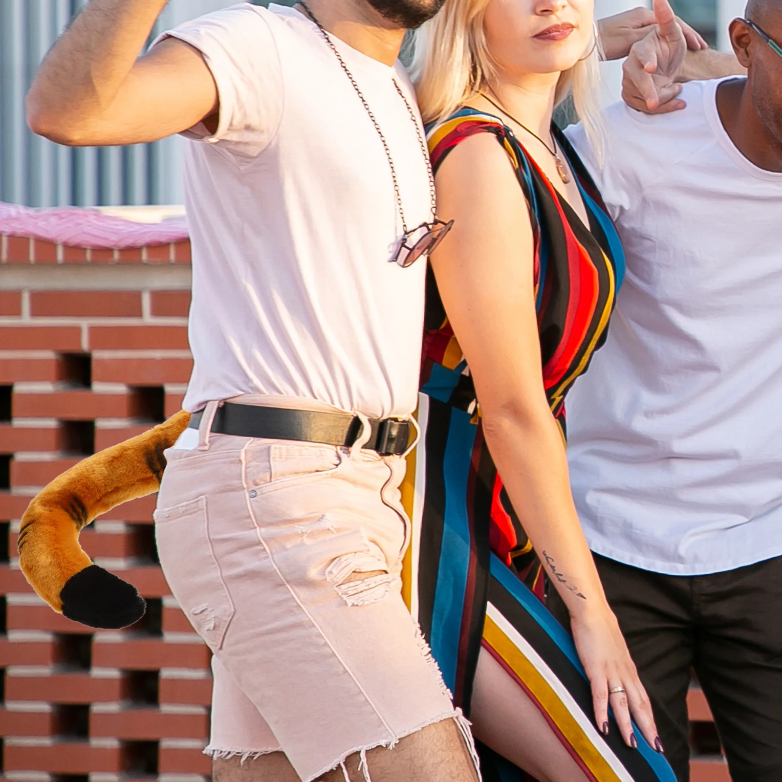 

Animal Tail Tiger Tail Prop Party Performance Costume Accessory Cosplay Supplies Animal Costume Accessory Supplies