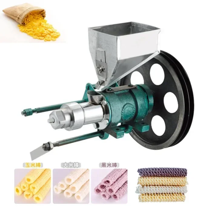 Mini popular corn extruder machine maize rice puffing snack food maker rice corn puff machine puffed corn snacks making machine