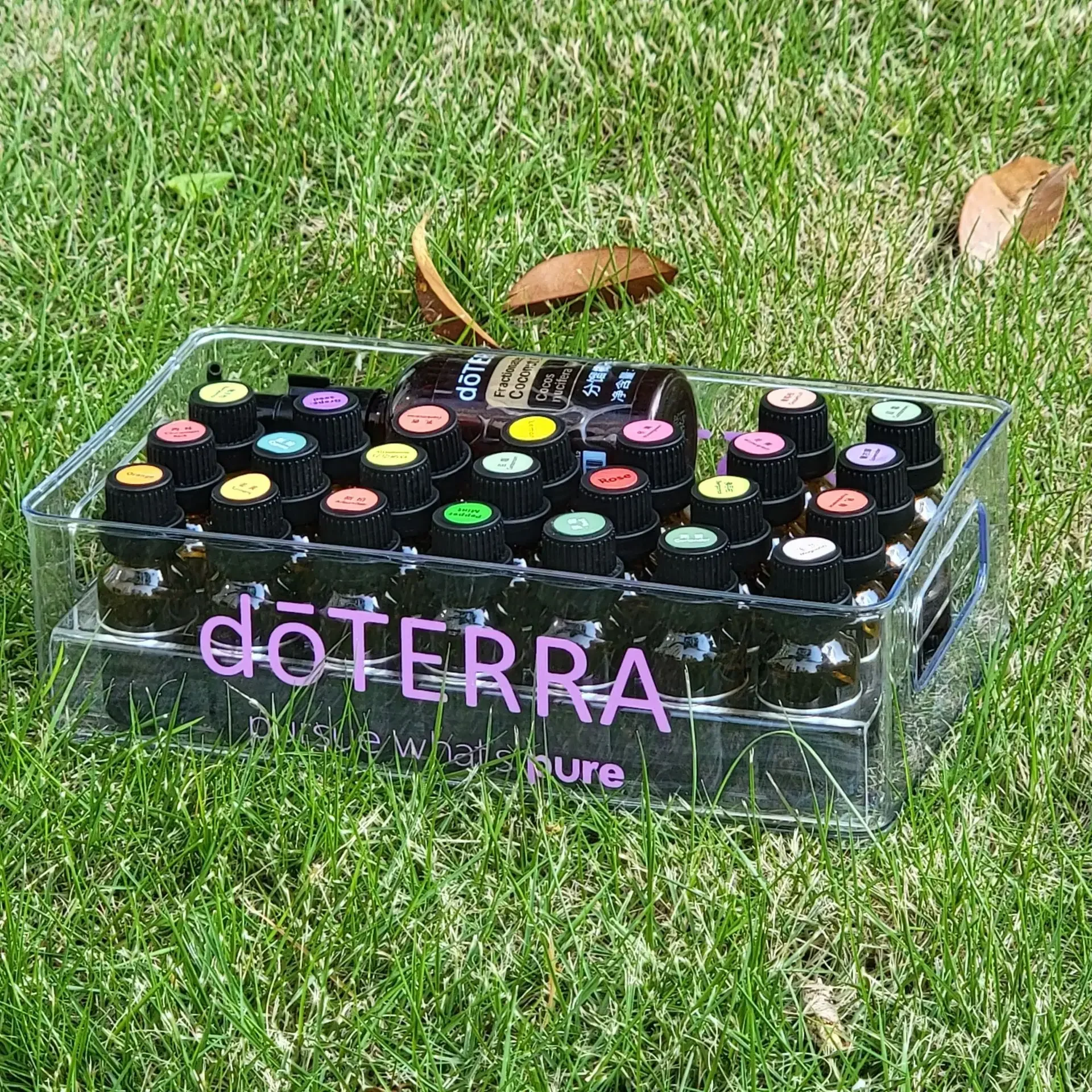 28 Slots Transparent Essential Oil Case for DoTERRA Portable Storage Box for 15ml Essential Oil Bottles Perfume Oil Collect Case