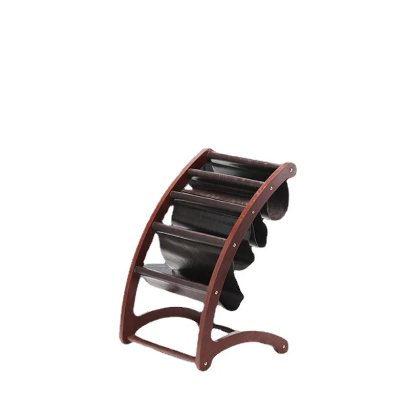 

Manufacturer customizes wooden floor-to-ceiling , newspaper newspaper and magazine promotional materials display rack, shelf