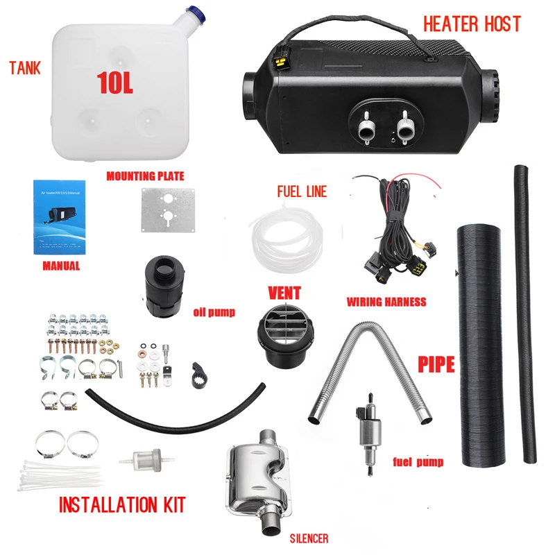 

Car Parking Fuel Air Heater 12V 8000W Heater Car Air Conditioner Diesel Heater Autonomous Heater for Van Car Truck