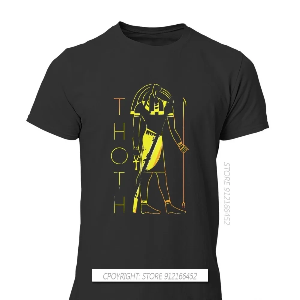 Men Egyptian Mythology Ancient Gods Atum Horus Osiris Oversize T-Shirt Thoth Pure Cotton Graphic Tops