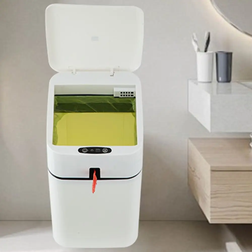 

18л мусорный бак с датчиком движения, автоматический индукционный водонепроницаемый умный мусорный бак, самозапечатывающийся мусорный бак с защитой от запаха, автоматическое уплотнение