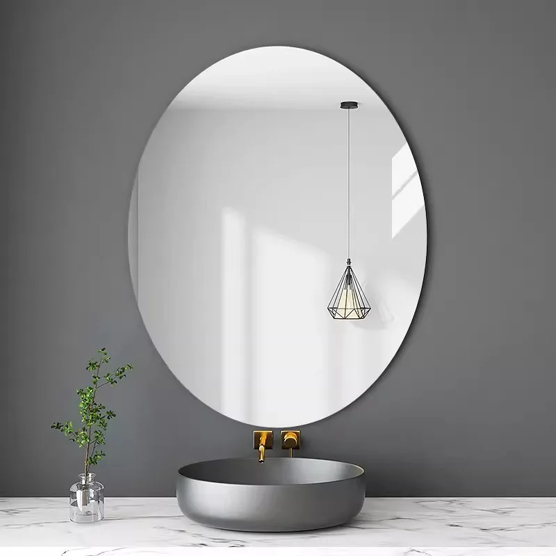Irregular Bathroom Wall Mirror Art Decor Silver Mirror HD Customizable Good Quality Home Hotel Use