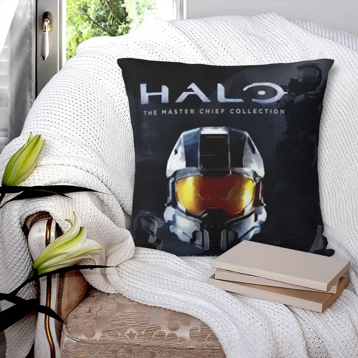 Master Chief 7 Square Pillowcase Polyester Pillow Cover Velvet Cushion Zip Decorative Comfort Throw Pillow For Home Living Room