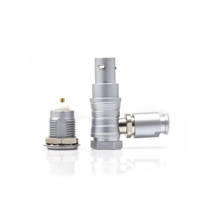 Connecteur d'aviation coaxial 1S123456 à coudière, à connexion rapide, push-pull, autobloquant, pour test et connexion de terminaux