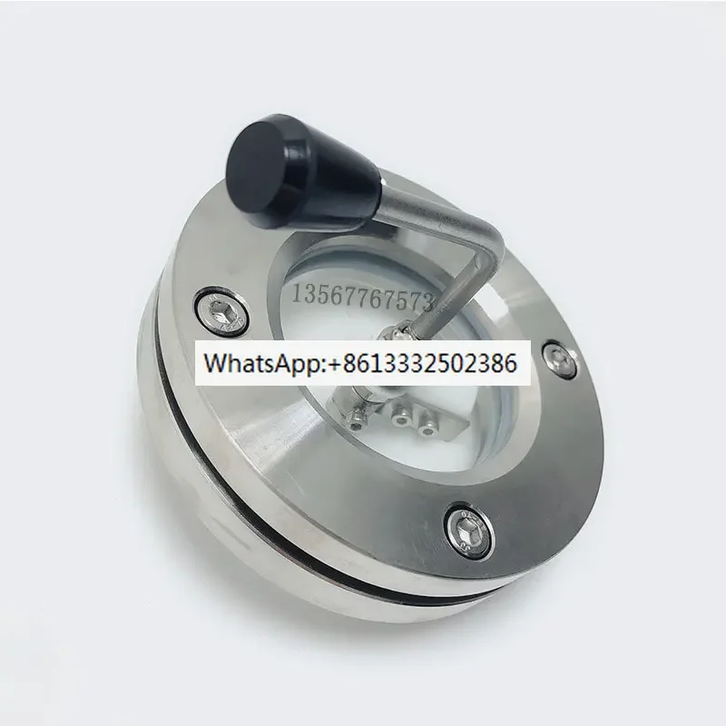 With scraper/flange mirror/304 stainless steel/observation mirror/with wiper/wafer type flange mirror/with scraper/fog brush