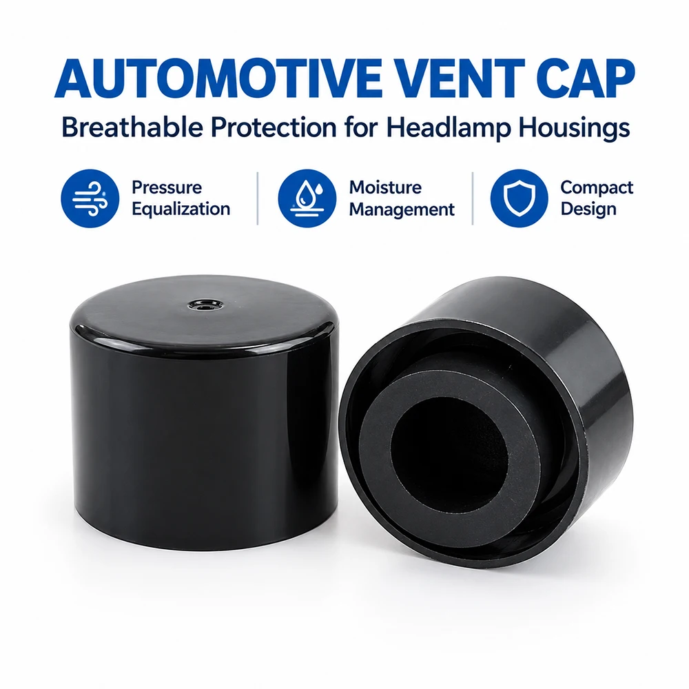 Automotive Headlight Vent Cap IP67 Waterproof ePTFE Press-Fit Breather Plug for Car Taillight Headlamp Breather