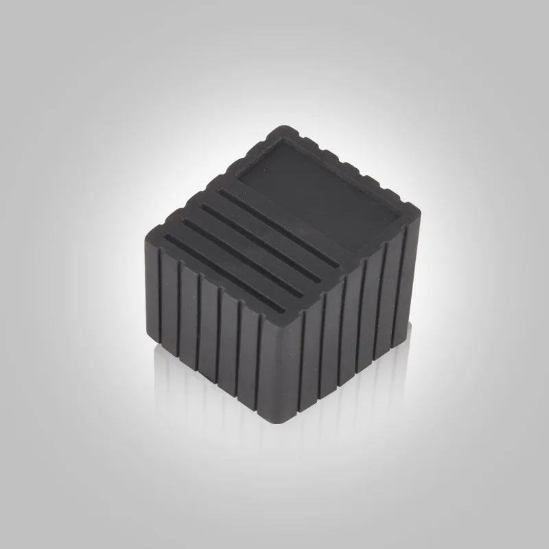 45x45mm Square Tube End Protectors for Exercise Equipment Frames to Maintain Structural Integrity and Reduce Floor Wear