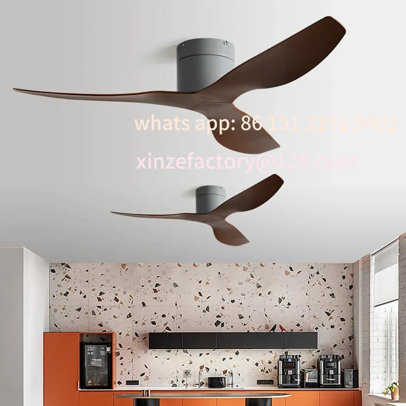 Customizable winter Industrial Electric Fan Commercial Dining Room Silent Retro Fan Variable Frequency Ceiling