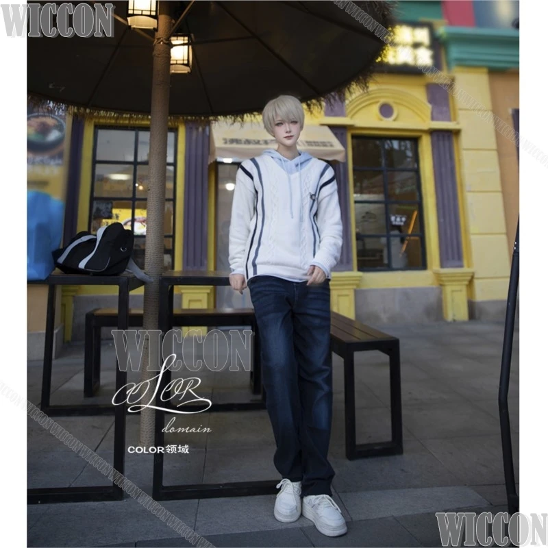 الحب والمساحة العميقة Xavier Game Cosplay للجنسين هود هوديي طويلة الأكمام أعلى الرجال امرأة البلوزات Kawaii تأثيري هالوين كوميك كون