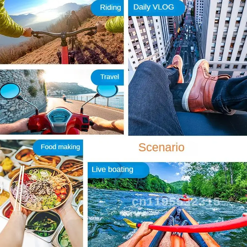 TELESIN for GoPro9/Action3/4 Sports Camera Halter Bracket First View Vlog Collar