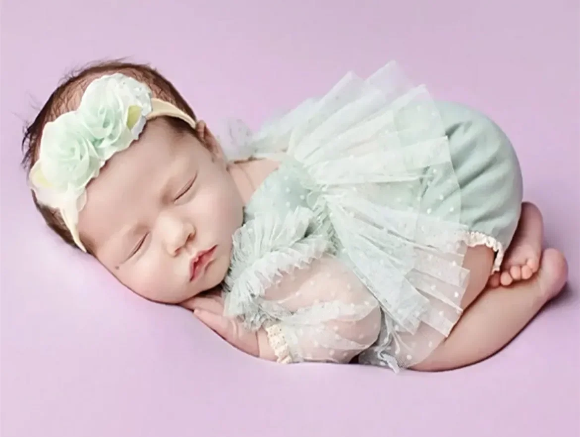 Accesorios de fotografía para niña recién nacida, Pelele de encaje, monos, trajes, vestido de fotografía para niña