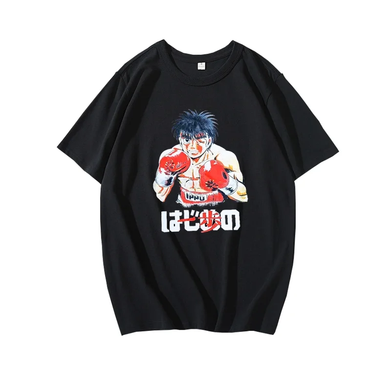 2026 New Hot Summer Popular Anime Hajime no Ippo T-shirts Tees Kamogawa Boxing Gym Tees Summer New Men Women Y2k Tops