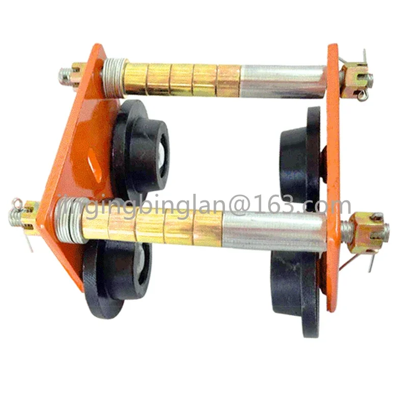 Mini Electric Hoist, Hand Propelled Sports Car Household Crane  Monorail Trolley I-beam Pulley Traveling Block