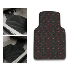 Universal Car Floor Mats Artifical Leather Fit 98% Auto Parts Models Interior Accessories Foot Pads Rugs Custom Cover Waterproof