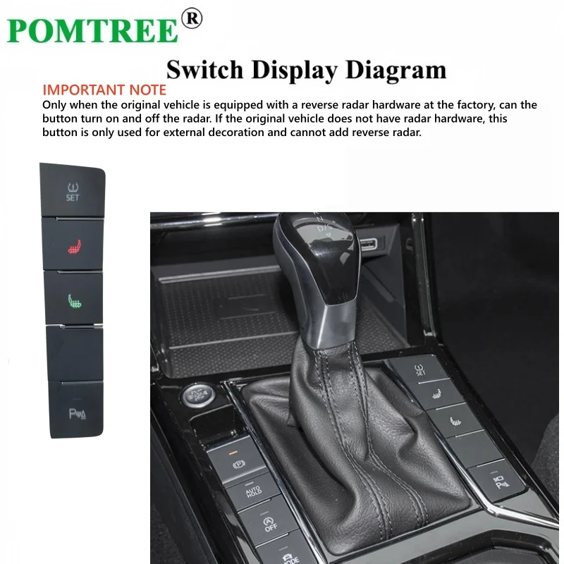 Built-in Car Seat Heater Kit Fit 2 Seats,Alloy Wire/Carbon Fiber Heating Pads 3-Level Switch Kit For Volkswagen Passat 2019-2026
