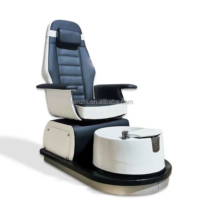 Hot Sale Rotatable Massage Pedicure Chair with Light Can Be Customized Color Acrylic Base for Pedicure Shop