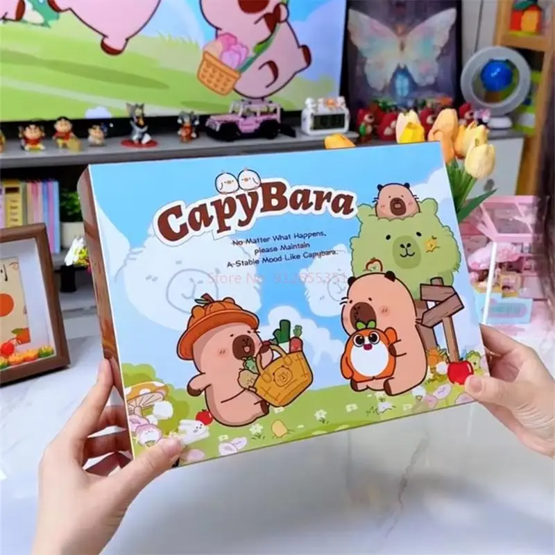 17 pz/31 pz Capibara Figure Tema Cieco Scatola Gioielli Fai Da Te Tornante Divertimento Kawaii Giocattoli Avvento Conto Alla Rovescia Calendario Per Bambini Regali Di Natale