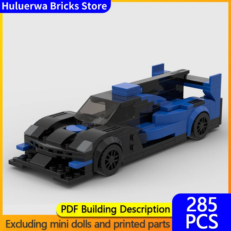 

Модель скоростного гоночного автомобиля MOC, строительные кирпичи WTR, высокопроизводительный гоночный автомобиль, модульная технология, подарки, праздник, сборка игрушек, костюм