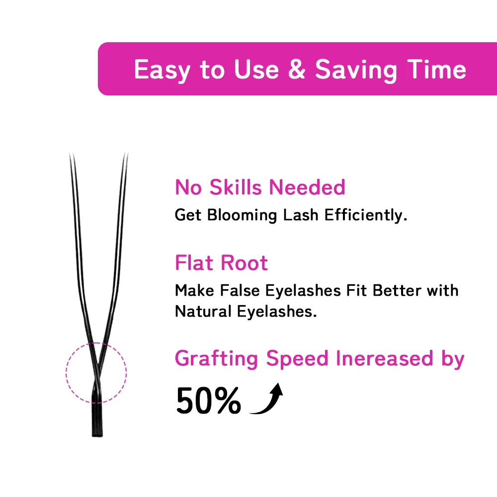 LUKATME U Shape YY Eyelash Extensions 0.07mm Premium Soft PBT 8-15mm False Lash Extension Practice Supplies UU Lashes